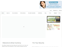 Tablet Screenshot of dinarcurrency.com